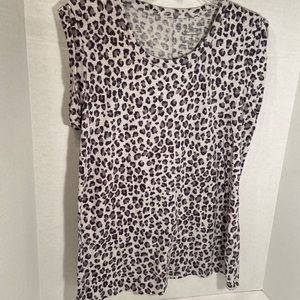 Banana Republic Malibu Tee leopard print large